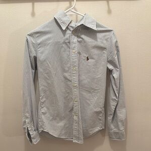 Blue Striped Ralph Lauren Button Down